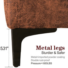 Load image into Gallery viewer, Mckenny 100.78&quot; Wide Faux Leather Reversible Modular Sofa &amp; Chaise
