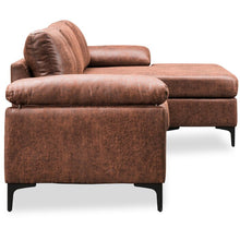 Load image into Gallery viewer, Mckenny Half Vegan Leather Sectional
