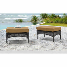 Load image into Gallery viewer, Mckinsey Outdoor  Ottoman with Cushion (Set of 2) MRM2465
