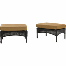 Load image into Gallery viewer, Mckinsey Outdoor  Ottoman with Cushion (Set of 2) MRM2465
