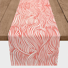 Load image into Gallery viewer, Mclaughlin Abstract Waves Table Runner, 90&quot; L x 16&quot; W
