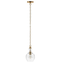 Load image into Gallery viewer, Brushed Brass Mcnamara 1 - Light Single Dome Pendant
