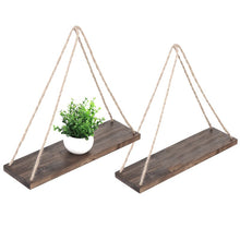 Load image into Gallery viewer, Mcspadden 2 Piece Triangle Solid Wood Floating Shelf (Set of 2)

