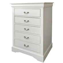 Load image into Gallery viewer, Mease 5 Drawer Chest White
