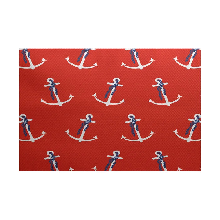 Rectangle 2' x 3' Medders Flatweave Performance Orange Rug