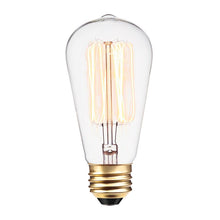 Load image into Gallery viewer, 01321 60 Watt (60 Watt Equivalent), ST19 Incandescent, Dimmable Light Bulb, Warm White (2200K) E26/Medium (Standard) Base GL789
