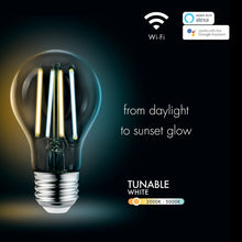 Load image into Gallery viewer, 34921 8.5 Watt (60 Watt Equivalent), A19 LED Smart, Dimmable Light Bulb, Warm White (5000K) E26/Medium (Standard) Base - Set of 3 (ND198)
