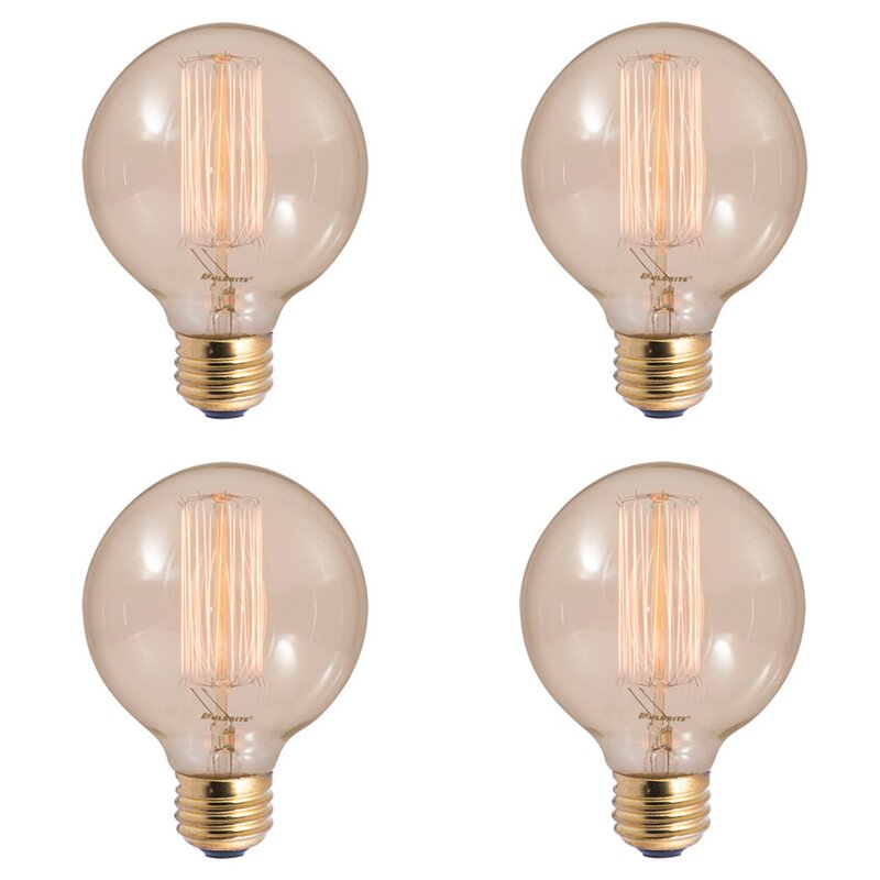 40 Watt, G30 Incandescent, Dimmable Light Bulb, (2200K) E26/Medium (Standard) Base (Set of 8) 7689