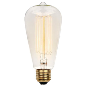 60 Watt, ST20 Incandescent, Dimmable Light Bulb, Vintage Yellow (2200K) E26/Medium (Standard) Base (Part number: 413200) Set of 5 GL889