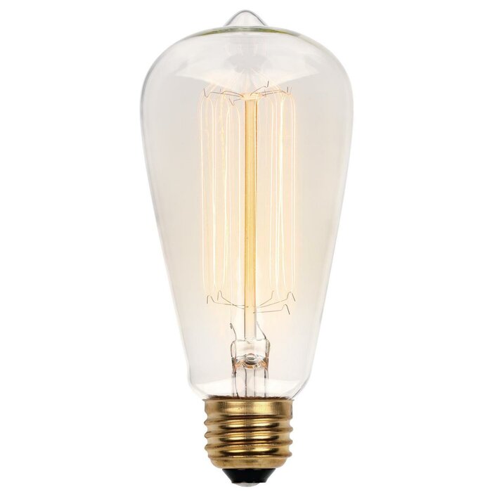 413200 60 Watt, ST20 Incandescent, Dimmable Light Bulb, Vintage Yellow (2200K) E26/Medium (Standard) Base - Set of 4 Bulbs (SB1158)