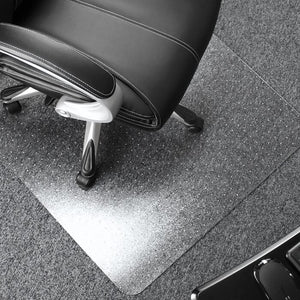 60" W x 48" D Clear Medium Pile Carpet Straight Rectangular Chair Mat (SB37)
