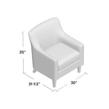 Load image into Gallery viewer, Meisner Armchair Yellow Gray And Cream Leaf Pattern Polyester #1865HW
