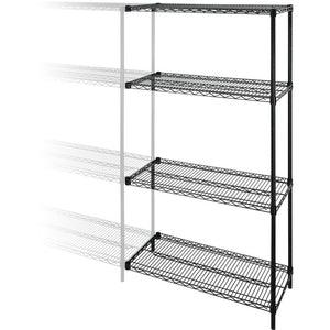 4 Shelf Tier Wire Shelving Add-On Unit (Shelves Only) #1985HW