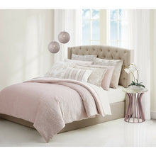Load image into Gallery viewer, King Comforter + 2 Shams  Pink Melange Reversible Comforter Set SB1970
