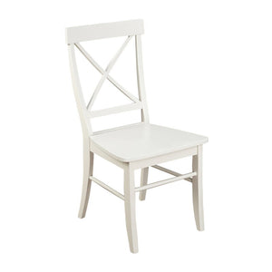 Antique White Melbourne Shores Solid Wood Side Chair 7656