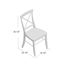 Load image into Gallery viewer, Antique White Melbourne Shores Solid Wood Side Chair 7656

