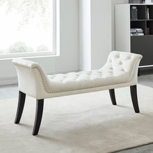 Load image into Gallery viewer, Melendy Upholstered Bench - Ivory #AD26
