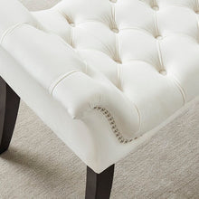 Load image into Gallery viewer, Melendy Upholstered Bench - Ivory #AD26
