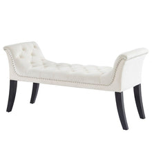 Load image into Gallery viewer, Melendy Upholstered Bench - Ivory #AD26
