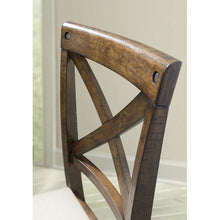 Load image into Gallery viewer, 17&quot; Melstone Linen Cross Back Side Chair in Dark Taupe (Set of 2)
