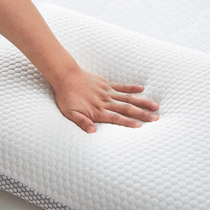 Memory Foam Bed Pillows For Sleeping, With Washable Removable Cover, Best For Side, Back, Stomach Sleepers, 16X24, White