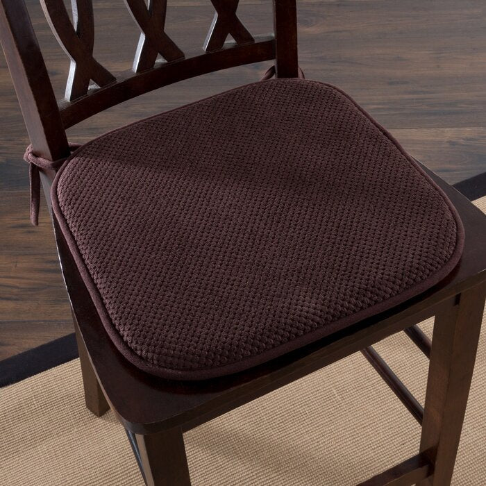 Memory Foam Pad Indoor Dining Chair Cushion (brown) 129ms