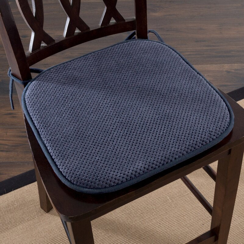 Memory Foam Pad Indoor Dining Chair Cushion (Set of 6)
