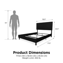 Load image into Gallery viewer, Full Mendez Low Profile Bed 3001AH
