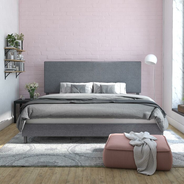 Mendez Upholstered Panel Standard Bed #1139HW