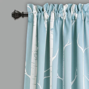 Mendon Floral Room Darkening Thermal Rod Pocket Curtain Panels, 52 x 84 (Set of 2)