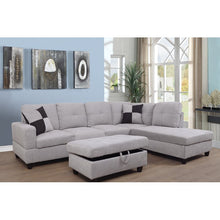 Load image into Gallery viewer, Mendoza 103.5&quot; Right Hand Facing Sectional with Ottoman AS IS
