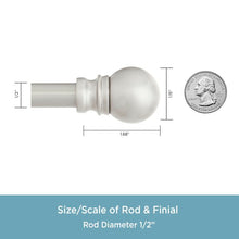 Load image into Gallery viewer, 28&quot; - 48&quot; Brushed Nickel Mendoza Single Curtain Rod 1680AH
