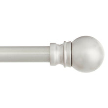 Load image into Gallery viewer, 28&quot; - 48&quot; Brushed Nickel Mendoza Single Curtain Rod 1680AH
