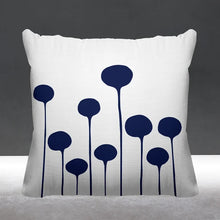Load image into Gallery viewer, 20&quot; x 20&quot; Navy Blue Mensur Outdoor Square Pillow Cover &amp; Insert
