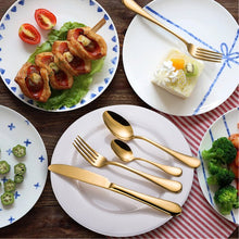 Load image into Gallery viewer, Keuka Stainless Steel Flatware - Set of 24
