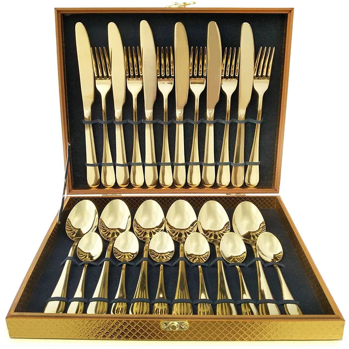 Keuka Stainless Steel Flatware - Set of 24