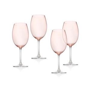 Meridian Blush 12 oz. Crystal All Purpose Wine Glass (Set of 4) 604ND