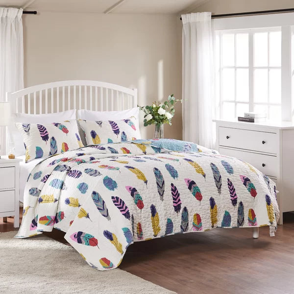 Meridianville Standard Cotton 126 TC Reversible Quilt Set king