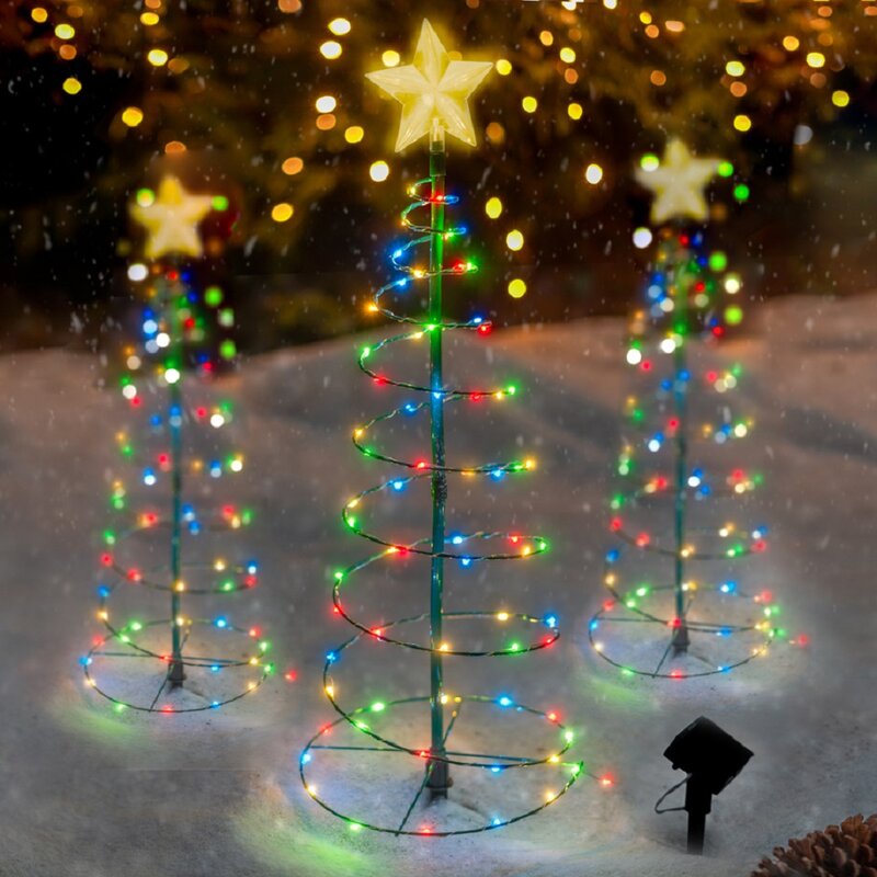 Merrylite LED Christmas 70 Light Solar Lighted Trees & Branches OG453