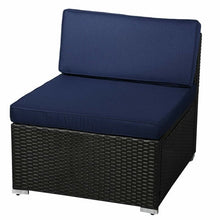 Load image into Gallery viewer, Merton 7 Piece Rattan Sectional Seating Group with Cushions AS IS (SB284)(2 BOXES)
