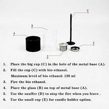 Load image into Gallery viewer, Metal Bio-Ethanol Outdoor  Tabletop Fireplace with Flame Guard 2469CDR/GL
