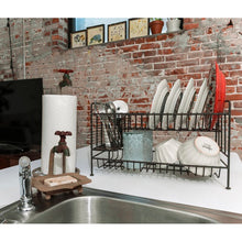 Load image into Gallery viewer, Metal Cast Iron 2 Tier Dish Rack
