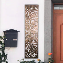 Load image into Gallery viewer, Metal Filigree Wall Panel Art with Circle Pattern
