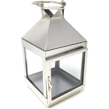 Load image into Gallery viewer, 8&quot; H x 4&quot; W x 4&quot; D Metal Lantern

