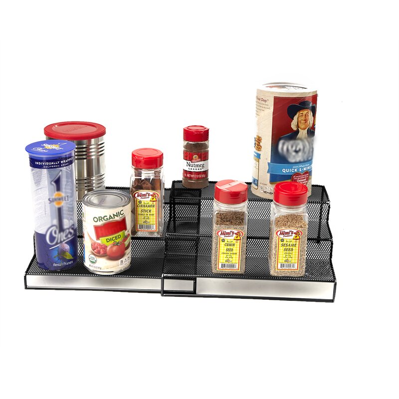 Metal Mesh Multi Purpose Kitchen 6 Jar Spice Rack GL471