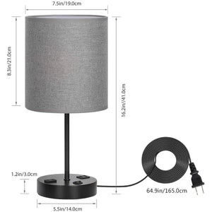 Metal USB Table Lamp (Set of 2)