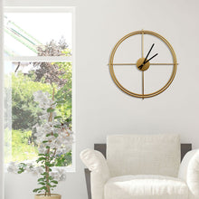 Load image into Gallery viewer, Gold Metal Wall Clock
