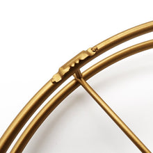 Load image into Gallery viewer, Gold Metal Wall Clock
