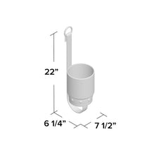 Load image into Gallery viewer, 22&quot; Glass/Metal Wall Sconce - set of 2 (396MM)
