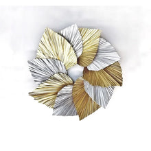 Load image into Gallery viewer, Metallic Christmas And New Years Holiday 22&quot; Wood Wreath *AS-IS*
